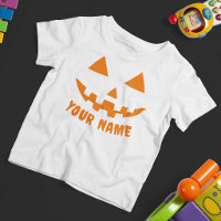 Persoonlijke Oranje Pompoen Halloween Uw Naam