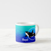 Persoonlijke Orca espressiekop Espresso Kop (Voorkant rechts)