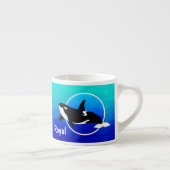 Persoonlijke Orca espressiekop Espresso Kop (Rechts)