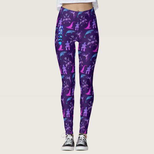 Persoonlijke originele alaskan-standaard tekenafdr leggings (Voorkant)