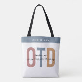 Persoonlijke OTD Doctor in de Ergotherapie Tote Bag (Achterkant)
