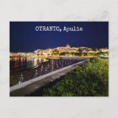 Persoonlijke Otranto 's nachts, Apulië, Italië Briefkaart (Voorkant)