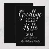 Persoonlijke Oud en Nieuw Feestdagenkaart (Voorkant / Achterkant)