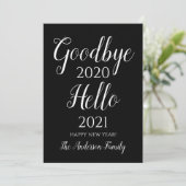 Persoonlijke Oud en Nieuw Feestdagenkaart (Staand voorkant)