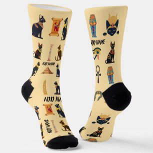 Persoonlijke Oude Egyptische Katten Sokken & Piram