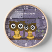 Persoonlijke oude Rustic Aqua Wood Love Bird Owner (Voorkant)