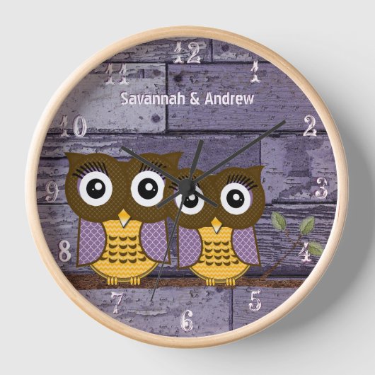 Persoonlijke oude Rustic Aqua Wood Love Bird Owner (Voorkant)