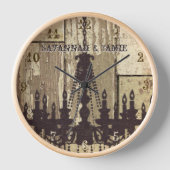 Persoonlijke oude Rustic Wood Kijk Chandelier (Voorkant)