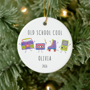 Persoonlijke Oude School Coole Retro Versiering Keramisch Ornament