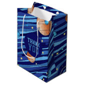 Persoonlijke Outer Space Galaxy Verjaardag HARTELI Medium Cadeauzakje (Voorkant Gekanteld)