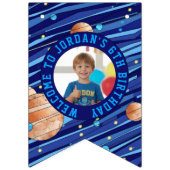 Persoonlijke Outer Space Melkweg Kinderen Foto Vlaggetjes (Tweede vlag)