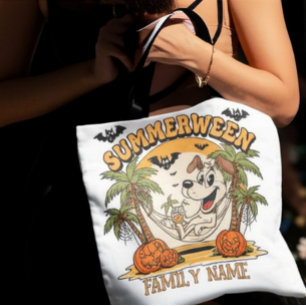 Persoonlijke overeenkomende familienaam Summerween Tote Bag