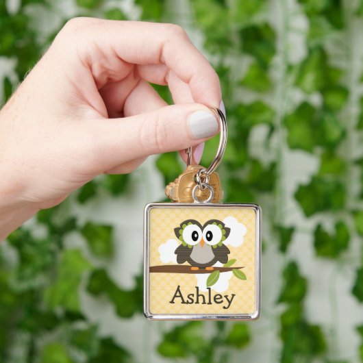 Persoonlijke Owl Sleutelhanger Keyring (Hand)