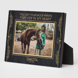 Persoonlijke paardenfoto-herdenkingsplaquette fotoplaat