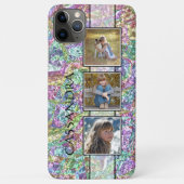 Persoonlijke Paarse Blauwe Turquoise Roze Marmer K Case-Mate iPhone Case (Achterkant)
