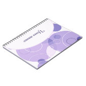 Persoonlijke paarse cirkels notitieboek (Linkerzijde)