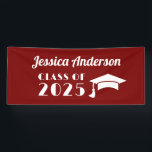 Persoonlijke paarse en witte afgradatie  spandoek<br><div class="desc">Aangepaste paarse en witte afstudeercoaster.</div>