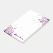 Persoonlijke Paarse Globe Bloem Post-it® Notes (Schuin)