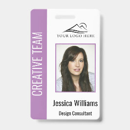 Persoonlijke Paarse ID voor bedrijfsveiligheid Badge