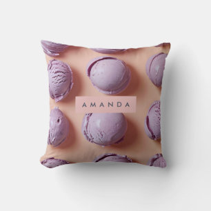 Persoonlijke Paarse IJsschep Kussen