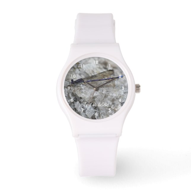 Persoonlijke Paarse Juffers Horloge (Voorkant)