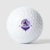 Persoonlijke Paarse Maan Golfbal Golfballen (Voorkant)