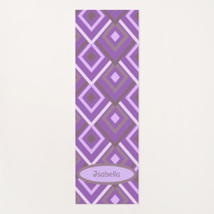Persoonlijke Paarse Moderne Abstracte Yogamat