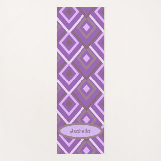 Persoonlijke Paarse Moderne Abstracte Yogamat