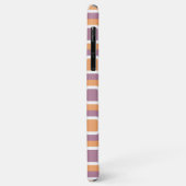 Persoonlijke Paarse Oranje Witte Midcentury Case-Mate iPhone Case (Achterkant/links)