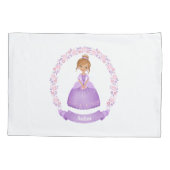 Persoonlijke Paarse prinses Kussensloop (Achterkant)