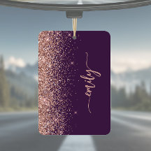 Persoonlijke Paarse Roze Gouden Glitters