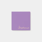 Persoonlijke paarse script Post-it plakbriefjes Post-it® Notes (Voorkant)