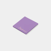 Persoonlijke paarse script Post-it plakbriefjes Post-it® Notes (Schuin)
