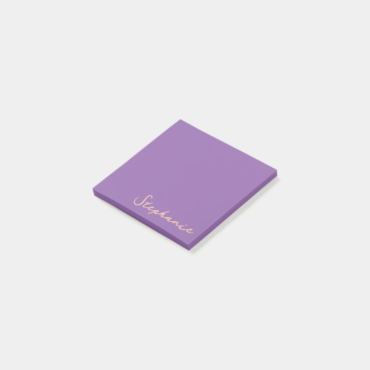 Persoonlijke paarse script Post-it plakbriefjes Post-it® Notes (Schuin)