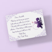 Persoonlijke Paarse Tandfee Bedankt