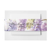 Persoonlijke paarse waterverf wisteria paarse bloe uitnodigingen wikkel (Voorkant Voorbeeld)