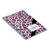 Persoonlijke Paarse zwarte luipaard laptop Notitieboek (Rechterzijde)