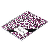 Persoonlijke Paarse zwarte luipaard laptop Notitieboek (Linkerzijde)