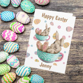 Persoonlijke paasbundel in teams feestdagen kaart