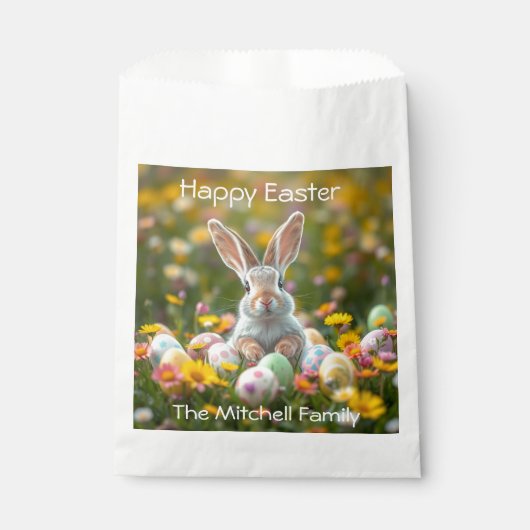 Persoonlijke paasbunny bedankzakje (Voorkant)