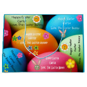 Persoonlijke paasbunny large cadeautasje (Voorkant)