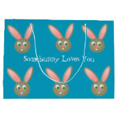 Persoonlijke paasbunny large cadeautasje (Achterkant)