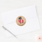Persoonlijke paasbunny ronde sticker (Envelop)