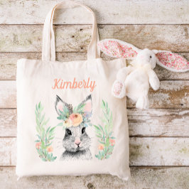 Persoonlijke paasbunny tote bag