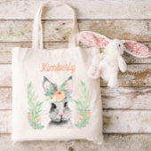 Persoonlijke paasbunny tote bag