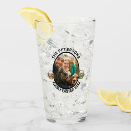 Persoonlijke Paasfoto-eiermand voor de familie Glas