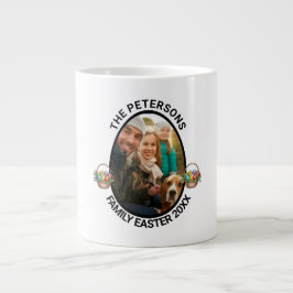 Persoonlijke Paasfoto-eiermand voor het gezin Grote Koffiekop