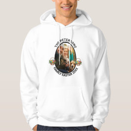Persoonlijke Paasfoto-eiermand voor het gezin Hoodie