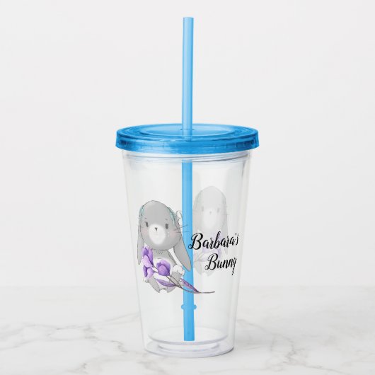 Persoonlijke Paashaas Acryl Drinkbeker (Voorkant)