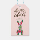 Persoonlijke Paashaas Bloemengiftlabels Cadeaulabel (Voorkant)